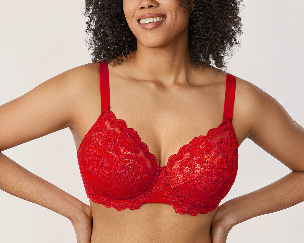 Delimira Womens Floral Lace Non Foam Underwired Minimizer Athleta Bras Full  Coverage, Plus Size From Fourforme, $40.95