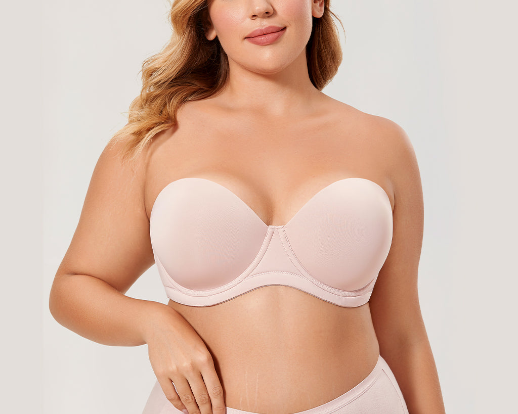 Delimira, Intimates & Sleepwear, Delimira Slightly Lined Lift Lace Strapless  Bra Push Up 38f 36f